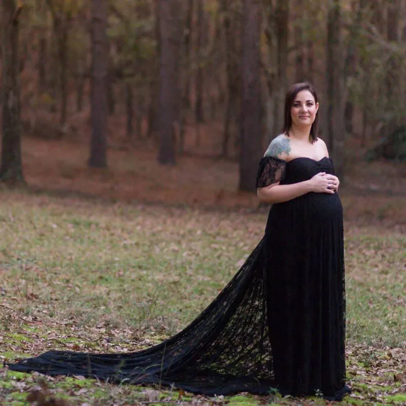 Кружевное платье для беременных для фотосессии, длинное платье макси, вечернее платье для беременных, реквизит для фотосессии, платье для беременных женщин