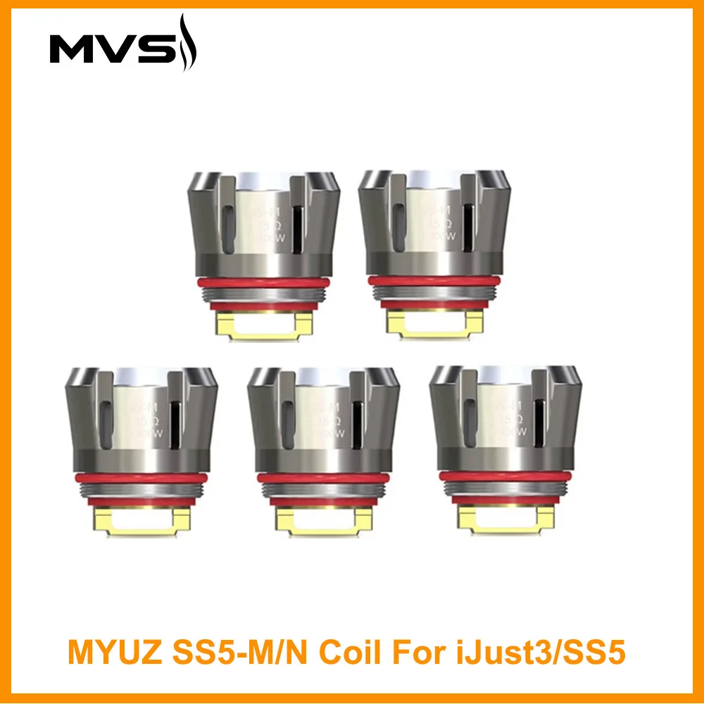 

For Eleaf iJust 3/MYUZ SS5 Kit Original Myvapors Myuz SS5-M 0.15ohm/0.2ohm SS5-N Coil i just 3 VS HW-M/HW-N Coil E-Cigarette
