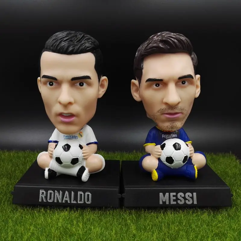 

Soccer super star Ronaldo Messi Neymar Pogba Rollardo Car Doll Ornaments Football fans Gift