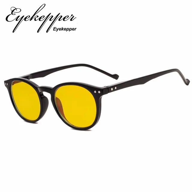 Best Offers XCG071  Eyekepper Anti-Glare Reduce Eyestrain Computer Glasses with More than 80% Blue Light Blocking Yellow Tint Lens 