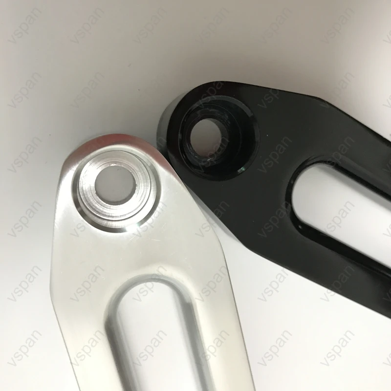 152 ملليمتر فضة/أسود الألومنيوم hawse fairlead 4500lbs fairlead ونش fairlead ل الاصطناعية حبل 4wd 4x4 الانتعاش مركبة الاكسسوارات