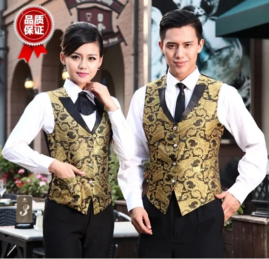 Hotel uniform nightclub waiter vest vest fashion bar KTV