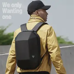 Рюкзак ozuko мужской жесткий рюкзак для квадрокоптера Противоугонная дорожная сумка черный креативный инопланетянин Повседневный ноутбук