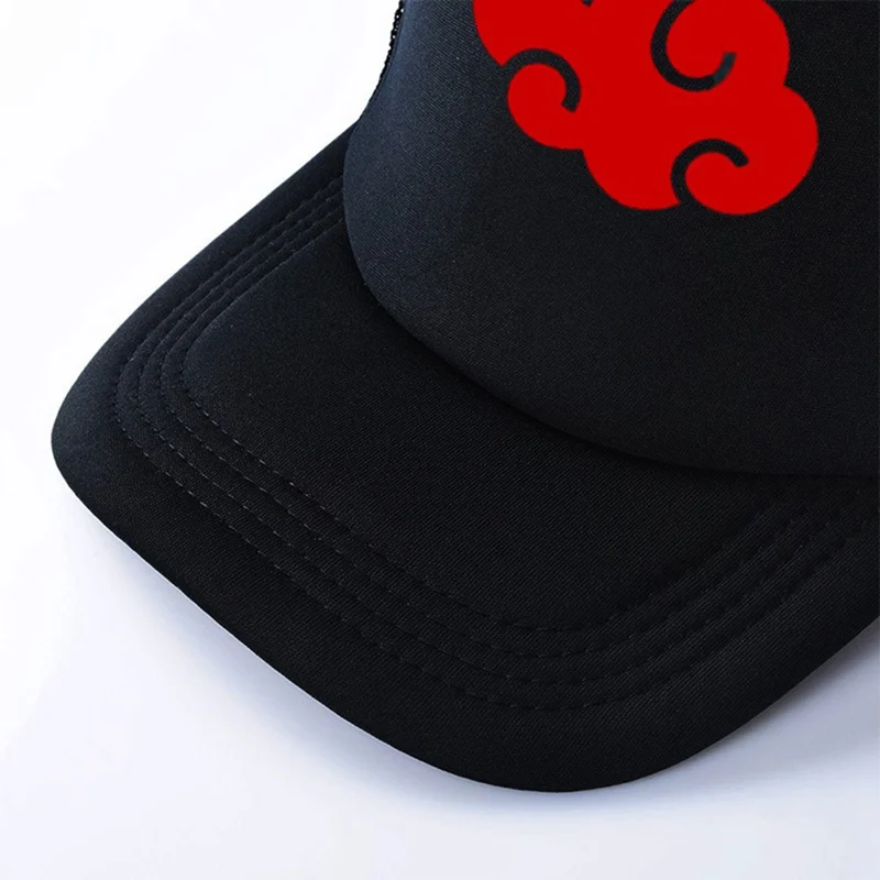 Anime Naruto Uchiha Cap Cosplay Hat Akatsuki Embroidery Snapback Adjustable Spring Summer Women Men Sport Accessories