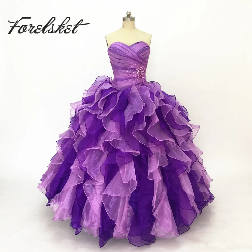 

Quinceanera Dresses Sweet 16 Years Old Dresses Sleeveless Beading Ball Gown Lace Up Custom Made Fluffy Adult Ceremony Dresses