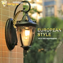 Водонепроницаемый настенный светильник для балкона, уличная вилла в европейском стиле, садовый сад, американская террасная настенная дверь, СВЕТОДИОДНЫЙ Уличный настенный светильник