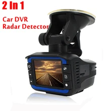 Excelente 2 Em 1 Anti Detector de Radar A Laser Carro G-sensor Da Câmera DVR Gravador de 140 Graus Lente HD 720 p Com Russo Inglês Versão