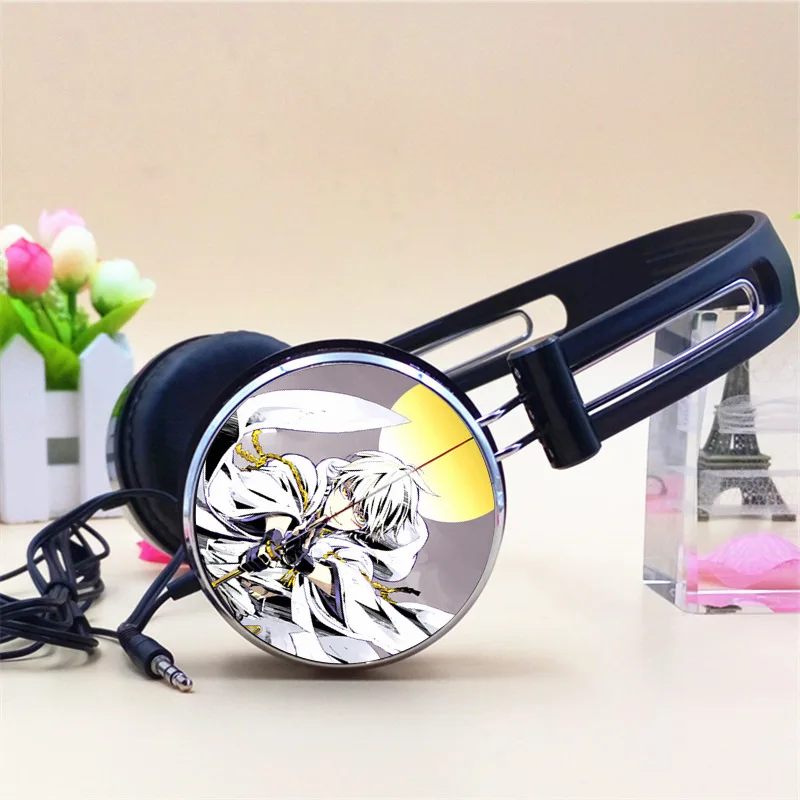 Custom Touken Ranbu Online Mikazuki Munechika Nakigitsune Anime Headphone Adjustable Headphones Gaming Headset Stereo Headphones - Цвет: 2