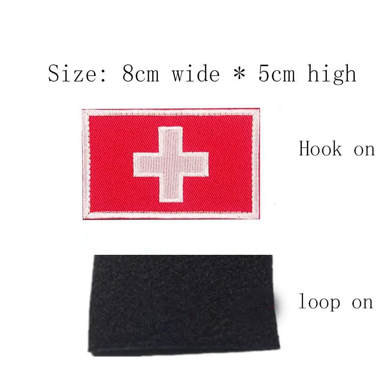 Switzerland застежка на липучке Бесплатная доставка Флаг патч 8 см ширина Берн город