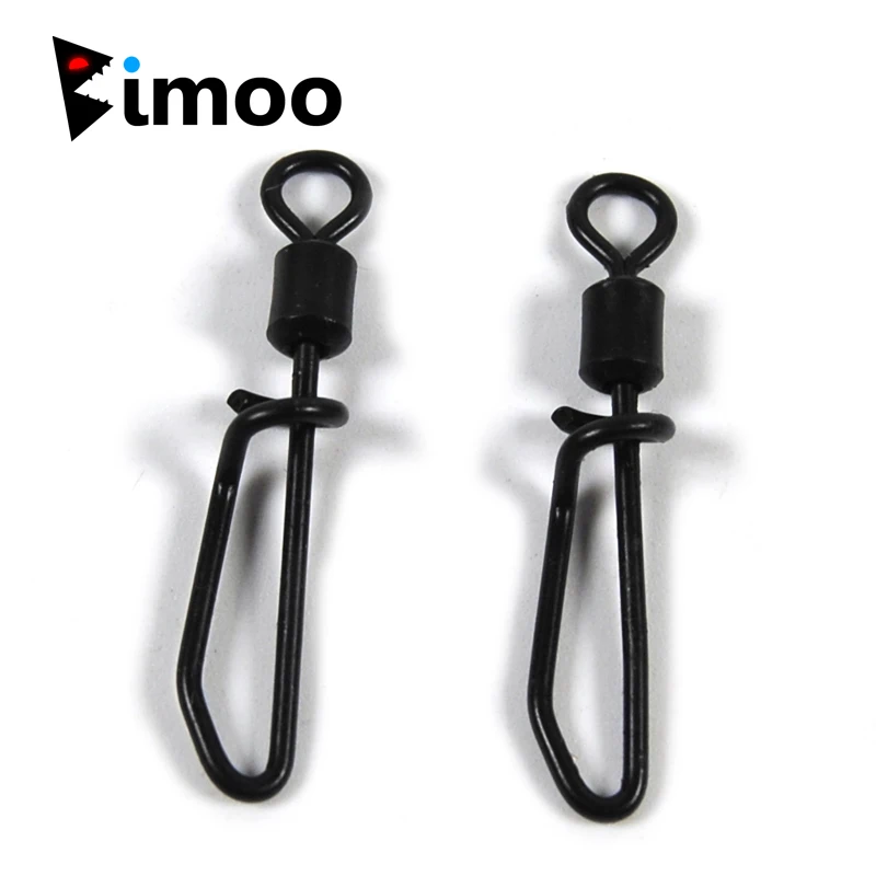 Buy 50PCS Matt Black Rolling Swivel Snap Clips for