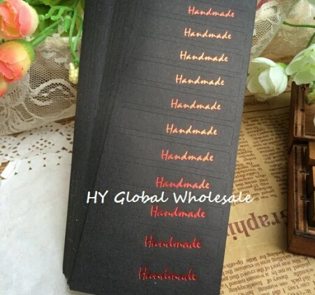 

120PCS/Lot vintage Black series Kraft paper handmade Rectangular Sealing sticker DIY Gifts package posted/Baking label
