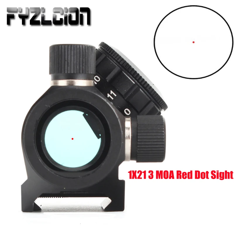 

Compact Low Power1X21 3 MOA Red Dot Sight Scope Weaver Picatinny Mount Tactical Hunting Airgun Air Rifle Riflescopes