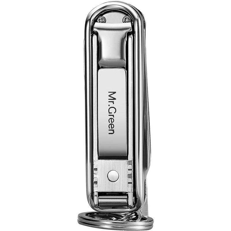  MR.GREEN Multifunctional nail clipper stainless steel belt finger file ring finger scissors belt bo