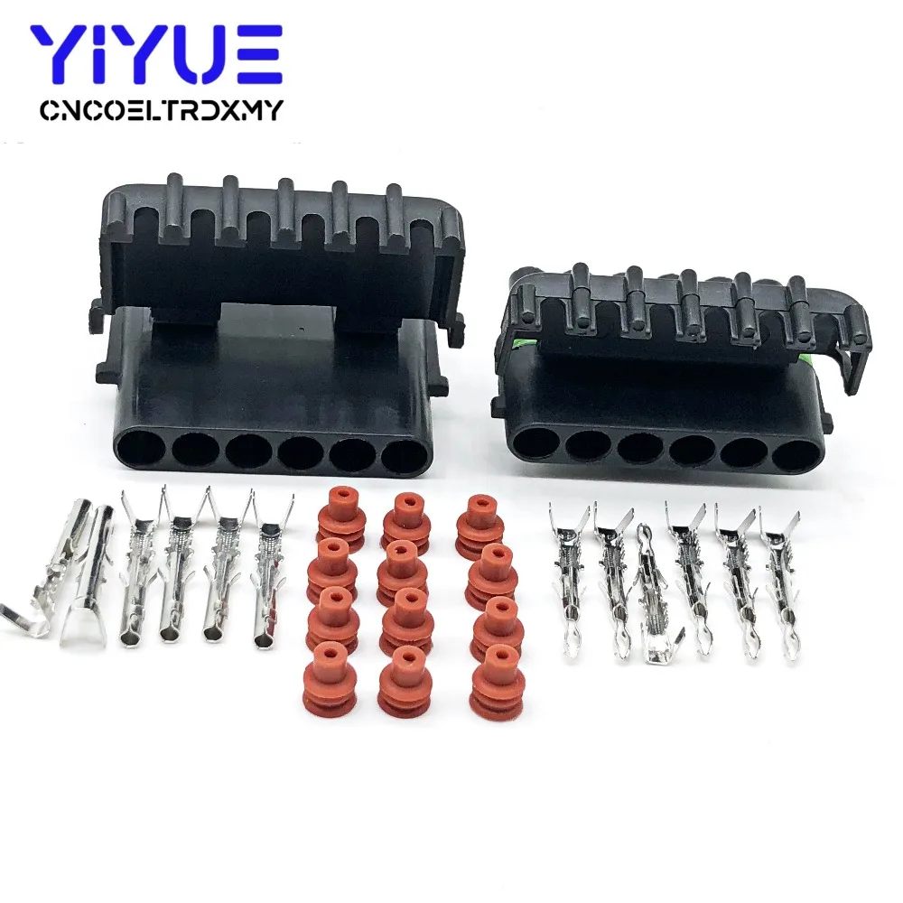 5 компл. 6 Pin 12010975 12015799 Женский Мужской погода обновления Электрический провод 2,5 Разъем герметичный автомобильные Соединители