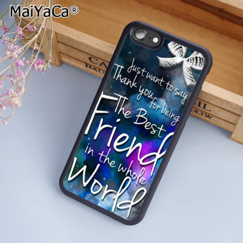 MaiYaCa Best friend quote BFF Phone Case Cover for iPhone 5 5s SE 6 6s 7 8 X samsung note 8 S5