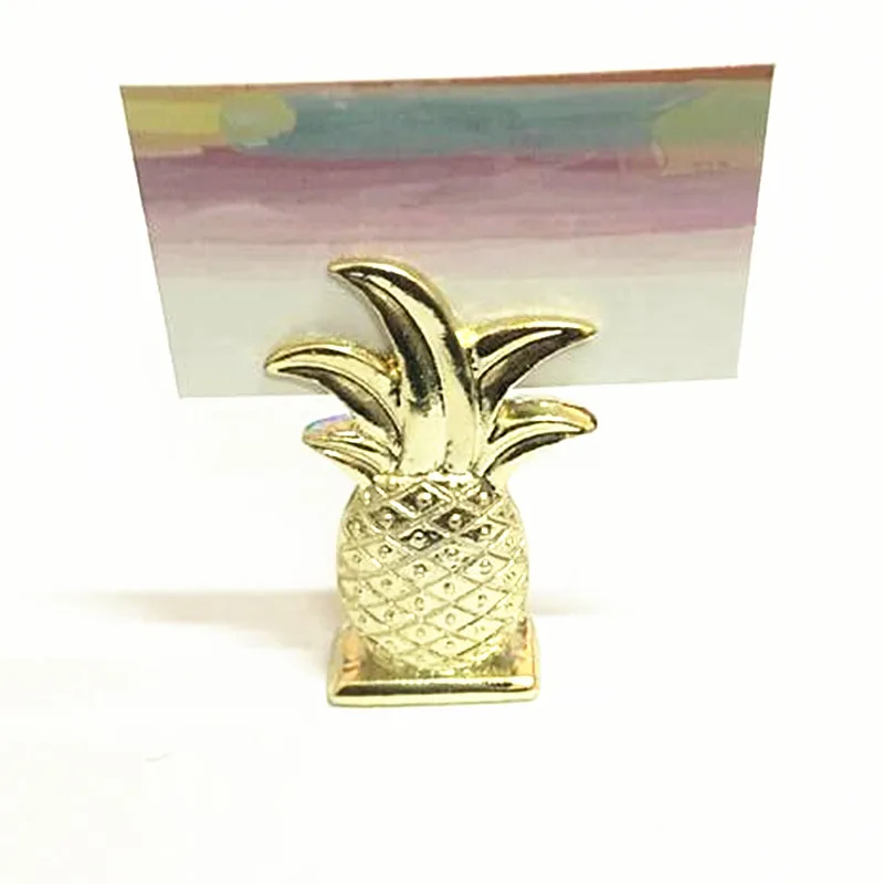 Wedding Party Favors Supplies Table Decoration Gold Pineapple Place Card Holder 100pcs