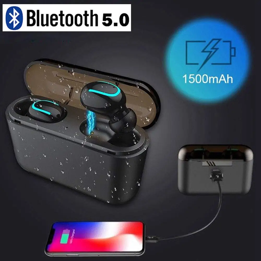 IPX5 Bluetooth 5,0 наушники 1500 mAh зарядки коробка СПЦ Беспроводной наушники для bluboo Maya Max