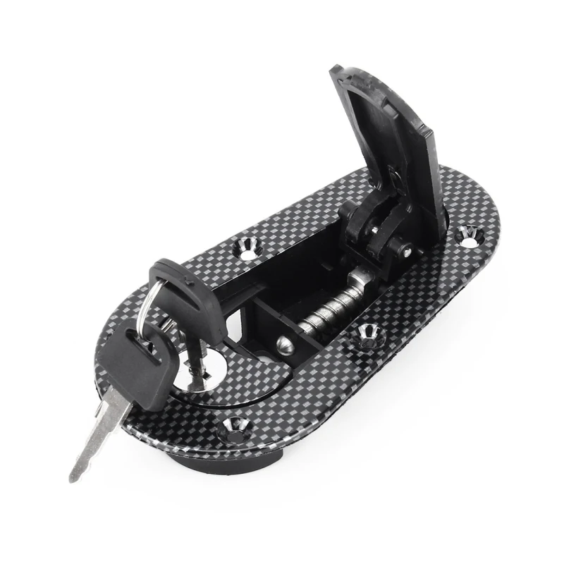 

A Pair Car Hood Lock Carbon Fiber Cover Lockmodified Fuel Gas Tank Cap General Racing Car Cover Styling Exterior Decoration Fl