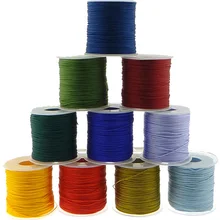 100 ярдов 1 мм китайский узел нейлоновый шнур пластиковая катушка нитка, Плетеный ремешок Ожерелье Веревка шарик для изготовление браслета ожерелья