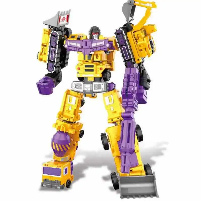 

6 in 1 Oversize G1 Devastator Transformation WJ Action Figures Toy KO DX9 Model Robot Car Truck kid Boy Toys Gifts