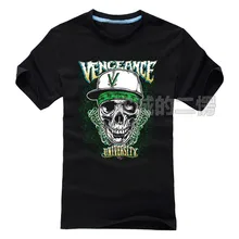 10 дизайнов Летний стиль Харадзюку демонический Череп Дьявол Мститель Университет рок Бренд Подростковая рубашка панк, хард-рок тяжелый металл