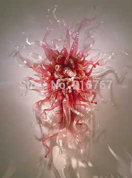 

Free Air Shipping Cute Pink Colored Dining Room Hand Blown Glass Kids Wall Lights