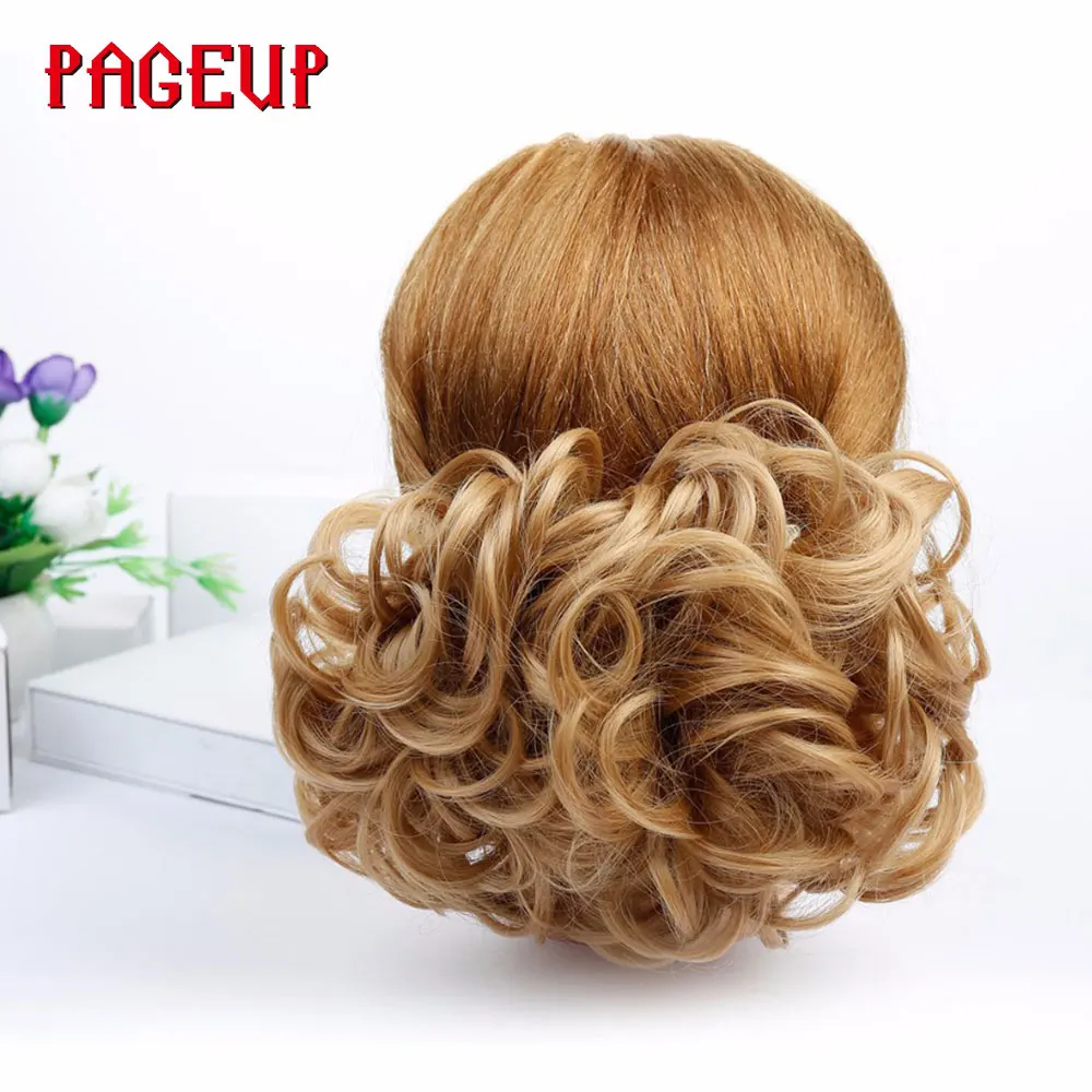 

Pageup Synthetic Hair Big Bun Chignon Elastic Comb Clips in Hair Extension Hairpiece Accessories Multiple Colors