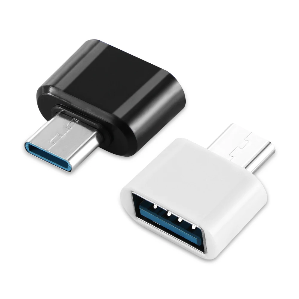 USB OTG адаптер Usb 2,0 Мини OTG кабель Micro Женский конвертер Тип C адаптер Micro USB конвертер USB для планшетных ПК Android - Цвет: Type-c white