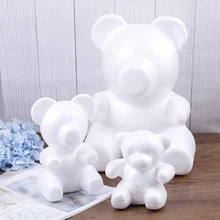 Роза медведь цветок медведь 15 см 20 см размер эмбрион пена roseonly медведь плесень пена пластик цветок искусственная форма «цветы»