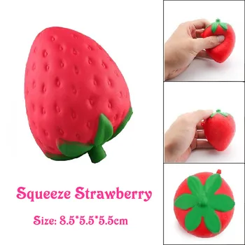 

8 CM Squeeze Strawberry Scented Stress Relief Slow Rising Novelty Gag Toys Jokes Antistress Funny Toys For Children Kids