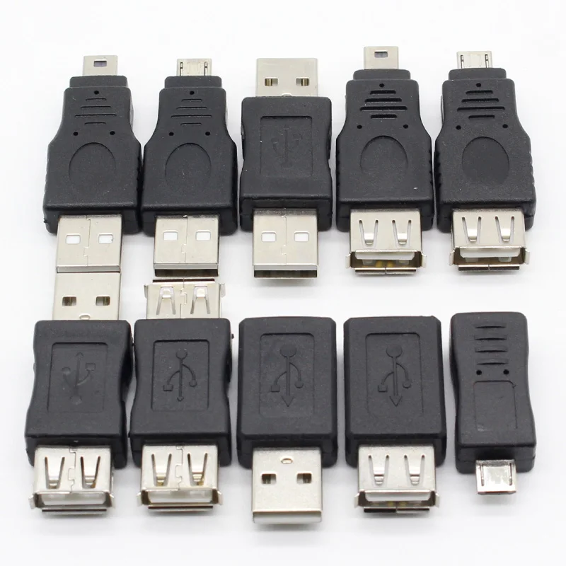 10 шт. OTG 5pin F/M Mini Changer адаптер конвертер USB мужчин и женщин Micro USB адаптер USB гаджеты - Цвет: Each one