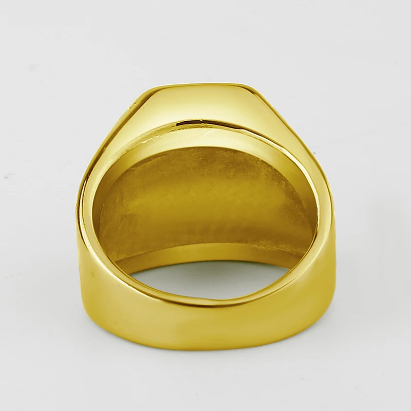 Valily мужское кольцо с синим кристаллом винтажный Рок Панк 316L нержавеющая сталь черный CZ серебро золотой цвет хип хоп кольца для мужчин и женщин