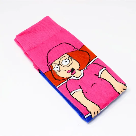 Creative anime print socks fashion funny novelty cartoon men women sock comfort happy colorful stitching cotton Skateboard socks