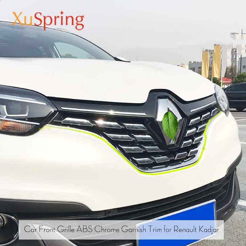 Для Renault Kadjar 2016 2017 2018 2019 передняя решетка сетки крышка отделка капот декоративный