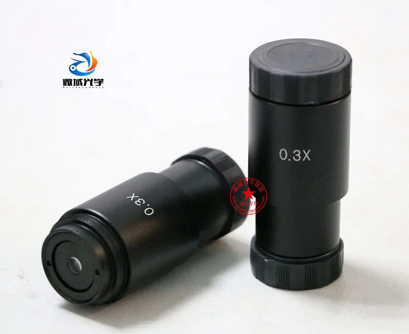  0.3X Electronic Eyepiece Lens Adapter Trinocular Digital Biological Microscope Industrial Camera 0.