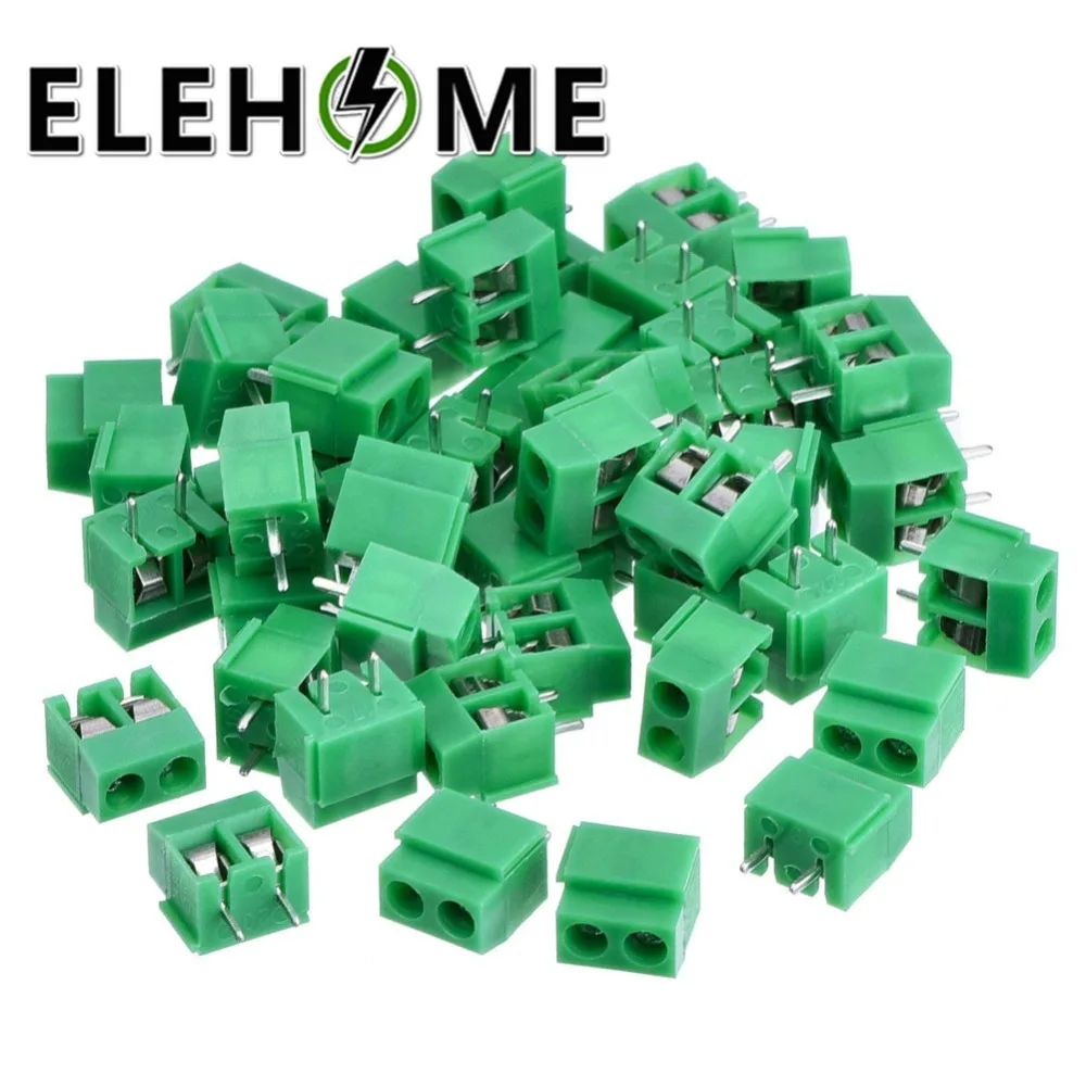 

10Pcs/set PCB Terminal Block Screw Connector 4 Pin 3 Pin 2 Pin KF301 Block Connector Blue Green XF30