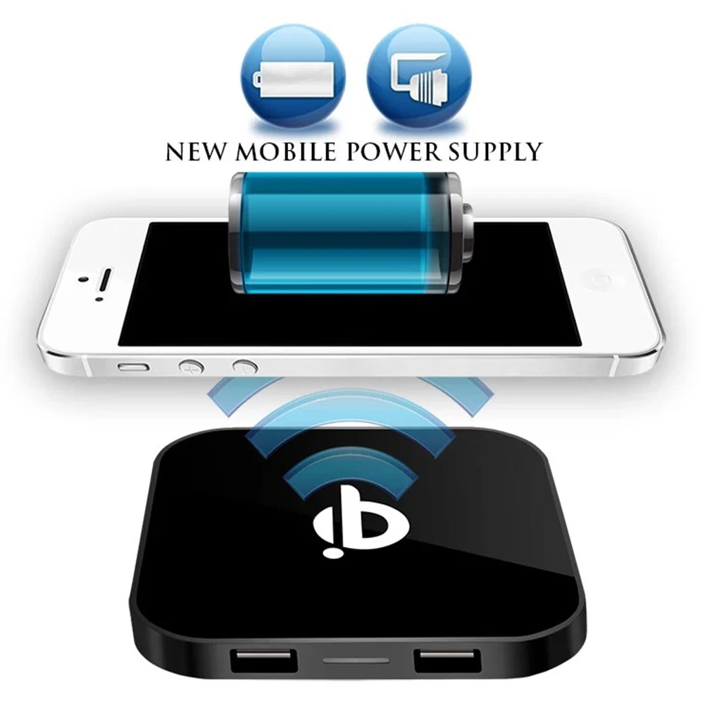 Universal Mobile Phone Qi Wireless Chargers Square Dual