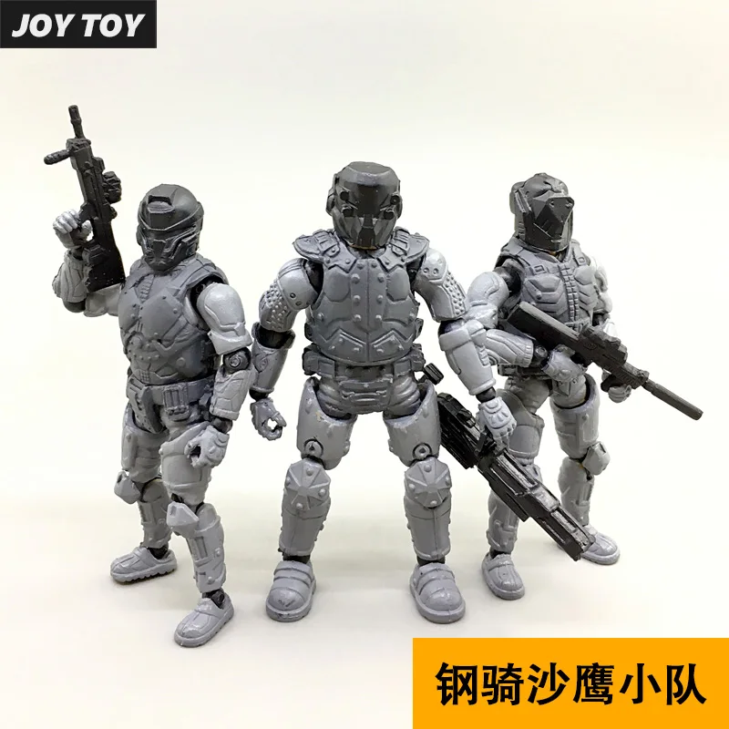 

JOY TOY Military 1:27 Steel Ride Corps No Paint Version Collection Action Figure for Decorate And Holiday Gift