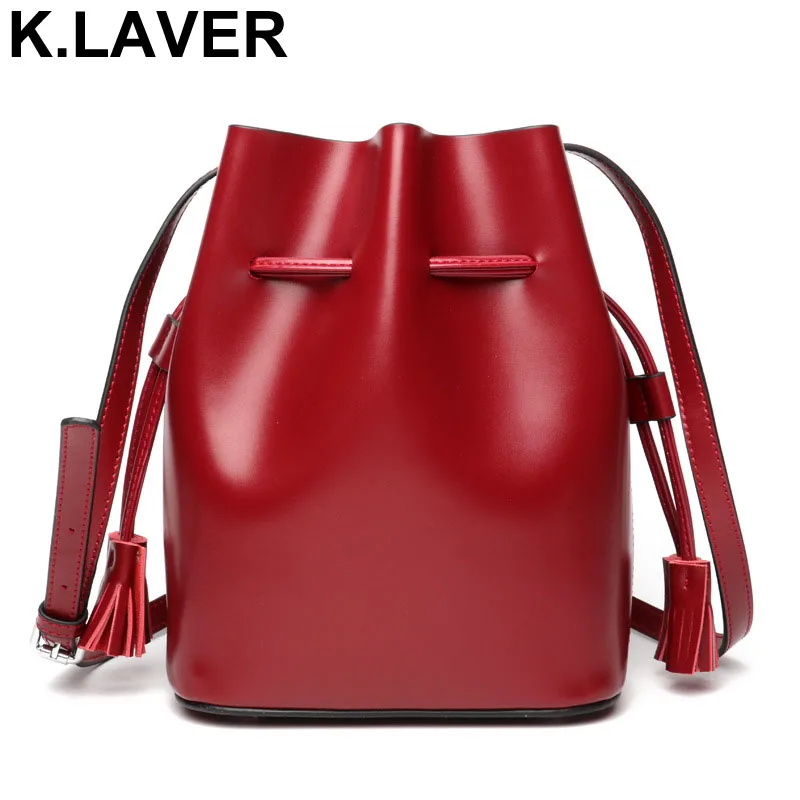 

K.LAVER Genuine Leather Fashion Women Crossbody Bag Shoulder Bag For Ladies Messenger Bags Purse Female Soft Cowhide Bags Bolsos