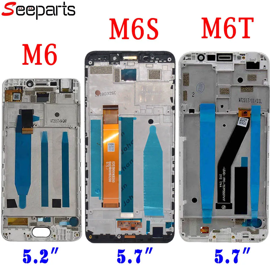 Meizu M6 LCD Display Touch Screen Digitizer M711H M711M M711Q M6S LCD M712H M712Q For 6T MEIZU M6T LCD M811Q Screen Replacement (1)