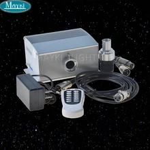 Maykit один порт разъем Cree чип 12 Вт Rgbw Led+ мерцающий белый колеса волоконно-оптический источник освещения для звездного Ceilling
