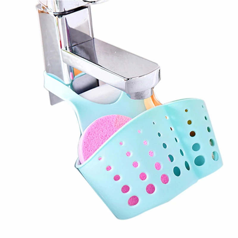 

Hanging Kitchen Sink Drain Basket Tools Adjustable Creative Drain Racks Faucet Storage Baskets Sponge Soap Gadgets
