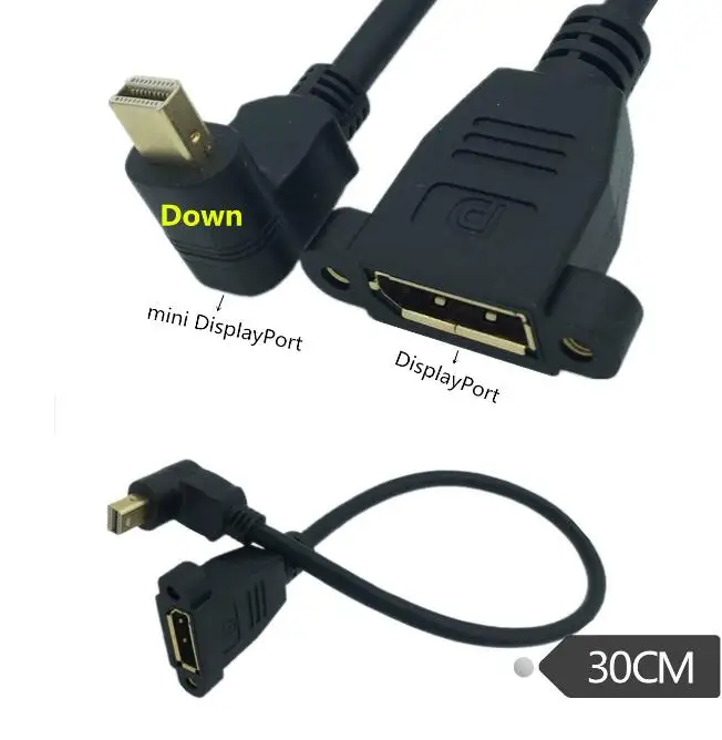90 градусов вверх и вниз левый правый угловой интерфейс Thunderbolt Mini DisplayPort Мужской