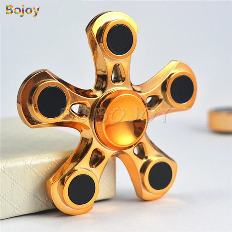 GRH Rainbow Twister Doigt Gyro Main Spinner en Alliage de Zinc Fidget Spinner roulement en m/étal autisme TDAH soulage Le Stress