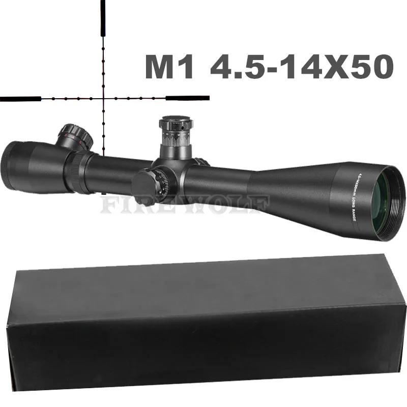 

M1 4.5-14x50 MARK4 Red Green Dot Sight Scope Illuminated Optics Riflescope Hunting Scopes Sniper Air Weapons