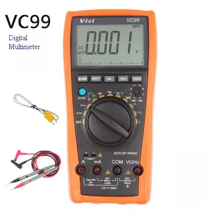 

VC99 3 6/7 auto range digital Multimeter DMM AC DC Voltmeter Capacitance Resistance