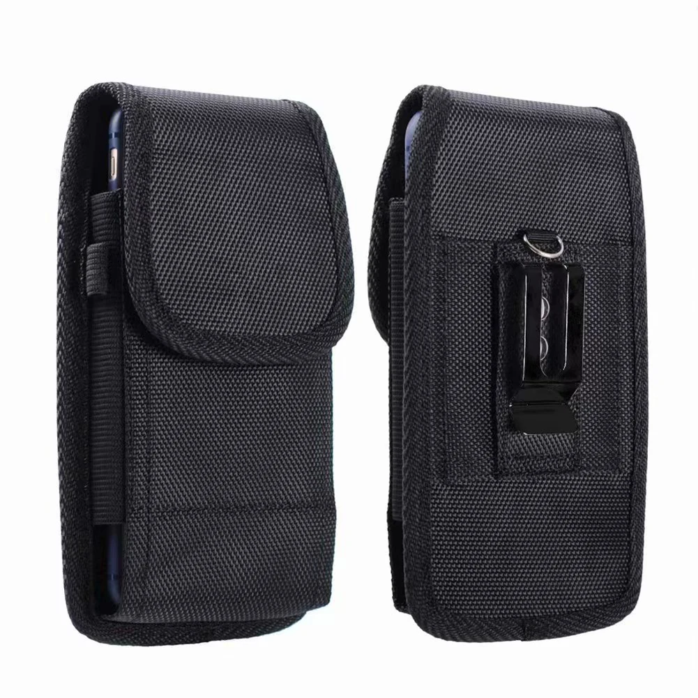 

Phone Pouch Hanging Waist Storage Bag Fanny Pack Black Classic Belt Clip Pouch Case For Phone Waist Bag