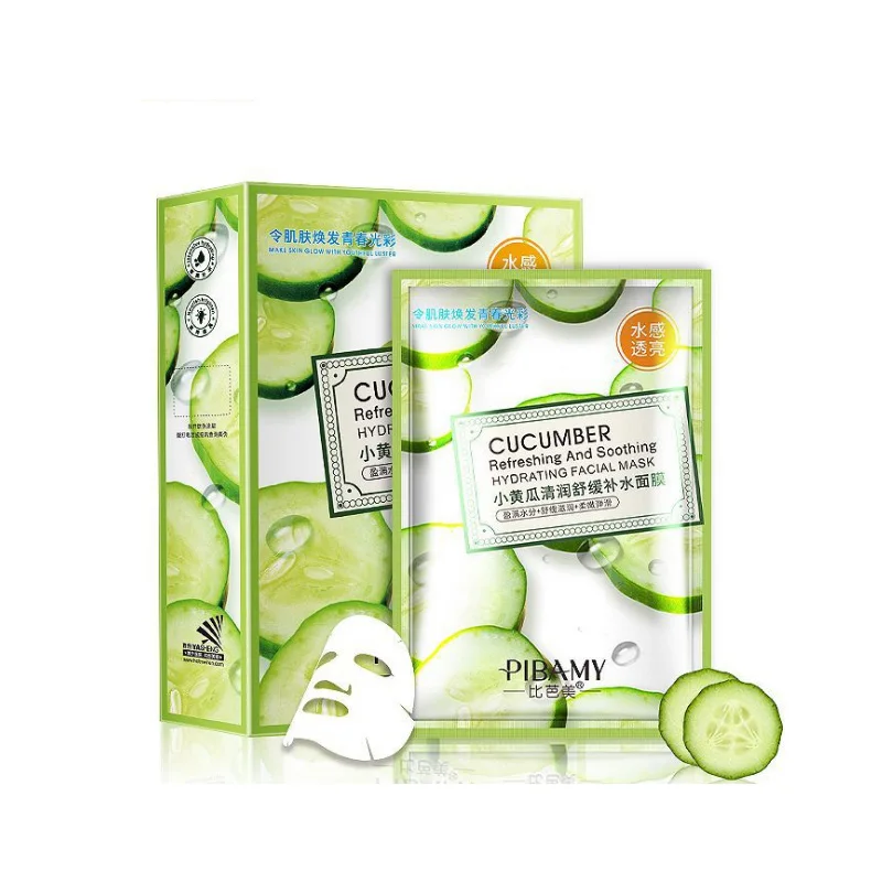 

BIBAMEI Brand Cucumber Clear and moist Relieve Replenishment Facial mask Moisture Skin care products
