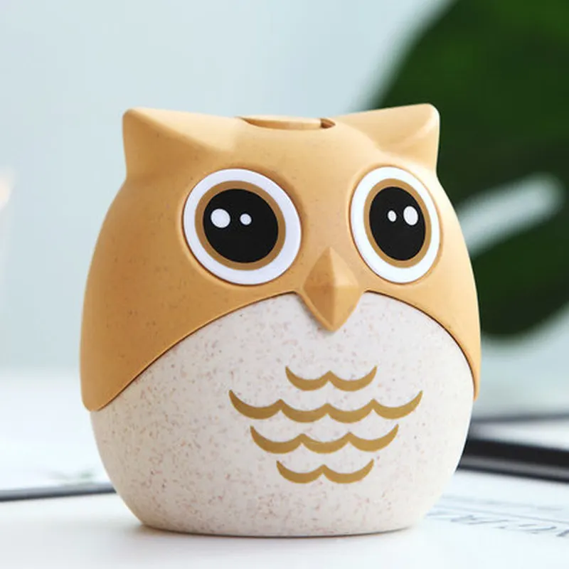 

Toothpick Box Creative Toothpick Holder Container Wheat Cotton Swab Holder Straw Portable Owl Toothpick Dispenser Storage Box