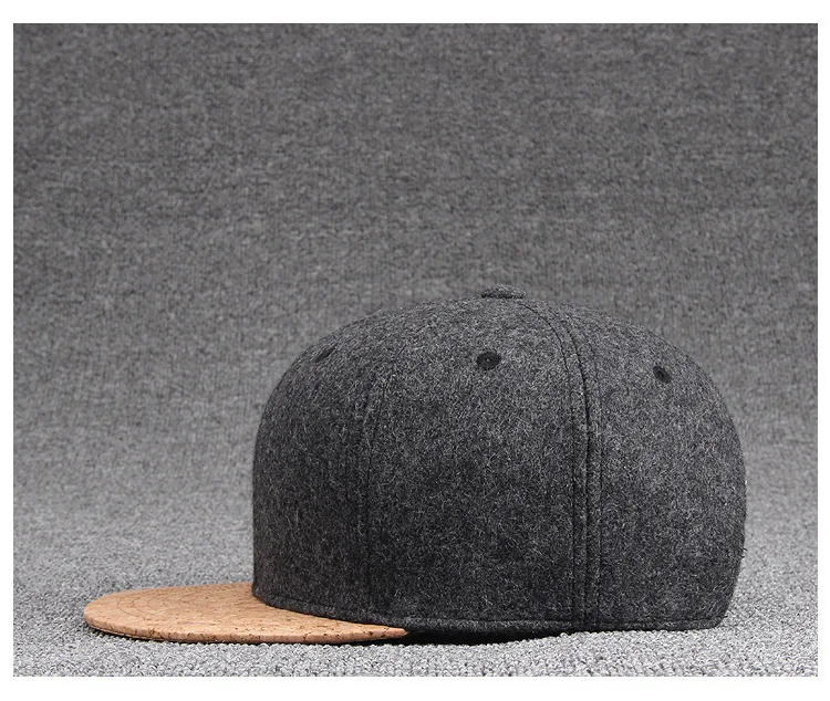 Зимние плоские шляпы в стиле хип-хоп Молодежные шапки для скейтборда шерстяные пробковые пиковые шерстяная бейсболка для мужчин фетровая бейсболка